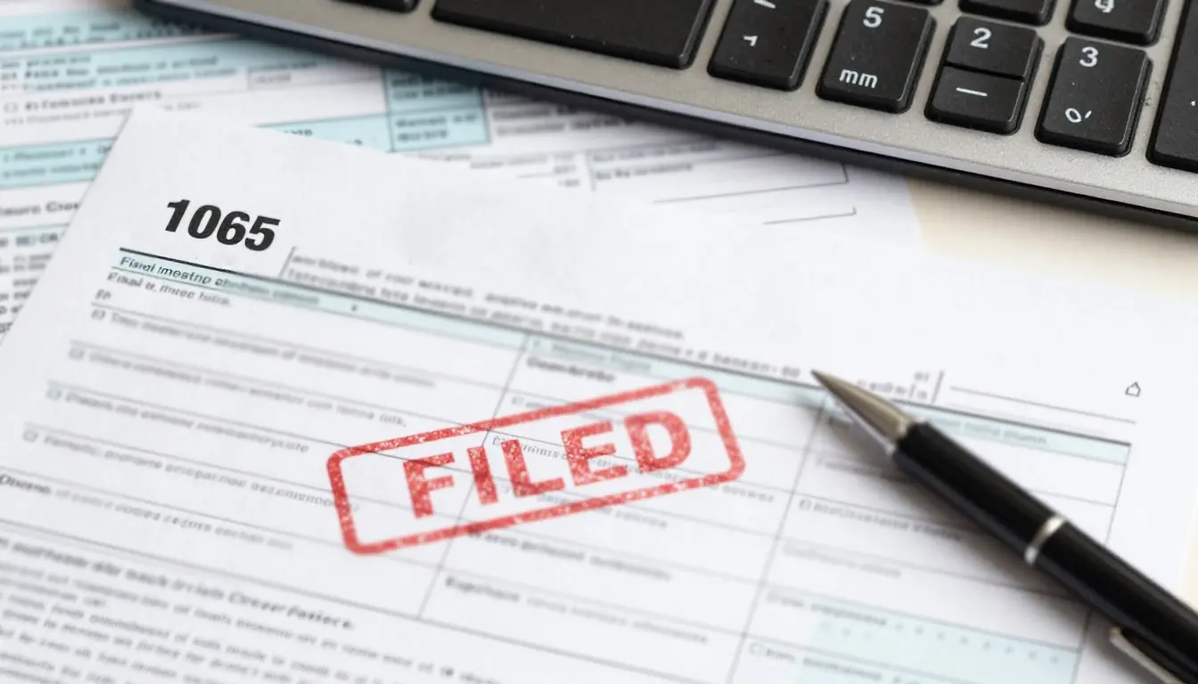 Successfully completed partnership tax return with final stamp