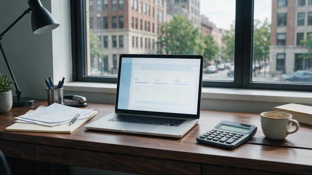 Bookkeeping dashboard showing law firm utilization, realization, and collection rate metrics