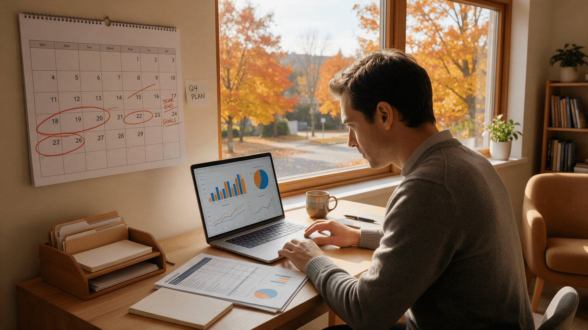 Small business owner reviewing year-end tax planning strategies before the 2026 deadline